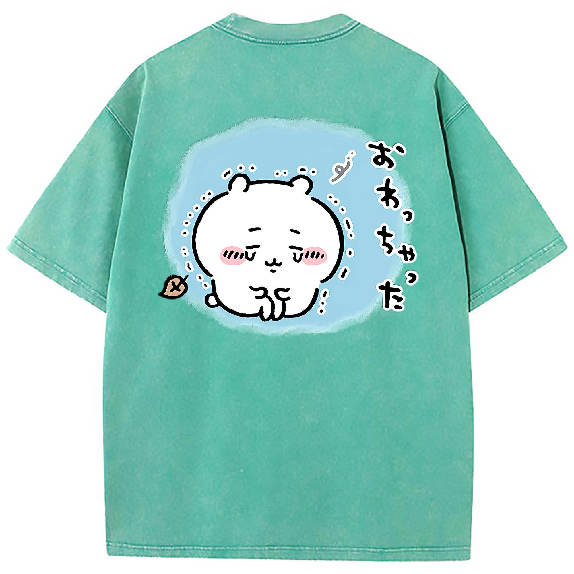 （画像用） ちいかわ ちいかわ Chii-kawa chiikawa 綿100% ヴィンテージ風 半袖Tシャツ（背面プリント）
